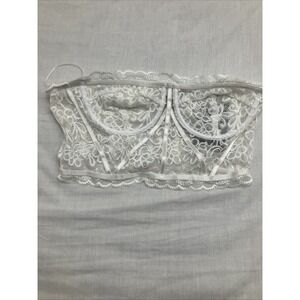 white lace corset top Size Medium